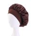 women's satin nightcap anti hair loss hair care hat personalized wood ear brim lazy sleep no heat nightcap_viptrois.com