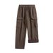 Heavyweight Corduroy Pants – Vintage Relaxed Fit With Fleece Lining (Black/Coffee/Burgundy/Khaki)_viptrois.com