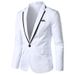 CT Men's Suit 2025 New Style Solid Color Collar Patchwork Small Blazer_viptrois.com