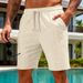 Men's Heavyweight Waffle Shorts Casual Summer Sports Solid Color Versatile Running Training American Style_viptrois.com