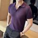 Men's Knitted Hollow V-Neck Polo Shirt - Summer Thin & Breathable | Slim Fit Lapel Design | High-End Fashion Knitwear_viptrois.com