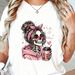 Unisex Día Muertos Halloween - Diseño De Calavera Femenina Con Detalles Festivos Flores, Bow, Bebidas,Camiseta Hombre/_viptrois.com