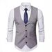 Men's Clothing New Spring And Autumn Casual Men's Wear Solid Color Free Ironing Fashionable Urban Work Men's Suit Vest_viptrois.com