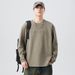 High End American Fashion Pure Cotton Long Sleeved T-Shirt For Men In Spring And Autumn 2025, Casual Loose Round Neck,_viptrois.com