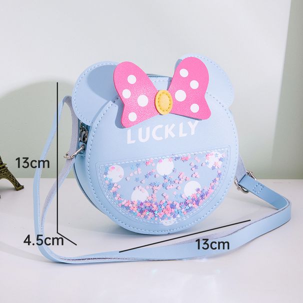 New Children's Messenger Bag Cross Border Cute Little Girl Gift Fashion Mini Round Bag Baby Shoulder Coin Purse_viptrois.com