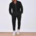 Men's Clothing Sports Suit Men's Linen Autumn Casual Suit Long-sleeved Fashion Workwear Trousers Foreign Trade Two-piece Set_viptrois.com