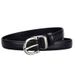 Belt, women's top layer, cowhide, versatile black thin genuine leather belt, classic and fashionable belt for women_viptrois.com
