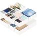 3-Piece Set Foldable Fabric Storage Drawers For Underwear, Socks & Clothes - Small, Medium & Large Organizer Bins For Closet, Dresser & Home_viptrois.com