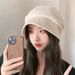 Autumn Hat For Women, Fisherman Large Head Circumference, Beret, Winter Plain Face-Slimming Octagonal Slouchy Hat, Black_viptrois.com