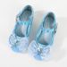 Girls' high heels children's rainbow princess shoes Spring and Autumn new little girl single shoes medium and big children's crystal shoes leather sho_viptrois.com