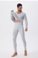 German Fleece Long Johns Thin Fleece Thickened Leggings Men's And Women's Suit_viptrois.com