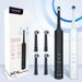 Mornwell T37 Toothbrush Rotation Clean Adult Teeth Electric Tooth Brush With 4 Extra Replacement Heads_viptrois.com