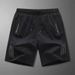 2025 Men's Summer Sports Shorts, Five-inch Pants, Thin, Quick-dry, Loose, Large Size, Pure Color, Fitness Running Pants_viptrois.com