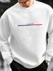 Men's Loose And Casual Fashionable Paris Letter Pattern Printed Round Neck Long Sleeved Pullover Hoodie For Autumn And Winter_viptrois.com