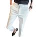 Trend Drape Casual Pants Men's Anti-wrinkle Ice Silk Black And White Nine-point Pants Slim And Thin Fashionable Versatile Pants_viptrois.com
