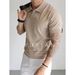 Men’s Clothing Polo Shirt V Neck Short Sleeved Knitted Sweater Men's Seagull Collar British Business Summer Ice Silk T Shirt Tide_viptrois.com