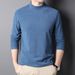 Long Sleeve T-Shirt For Men, Half Turtleneck, Inner Layer Base Shirt, 2024 Spring And Autumn Casual Men's Clothing,_viptrois.com