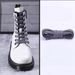 Shoe Accessories leather shoe laces flat men's and women's Martin boots sports casual white black brown khaki shoe laces_viptrois.com