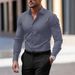 Men's Clothing Spring And Autumn White Shirt Men's Long Sleeved Business Formal Slim Fit Professional Large Size Black Workwear White Suit Shirt_viptrois.com