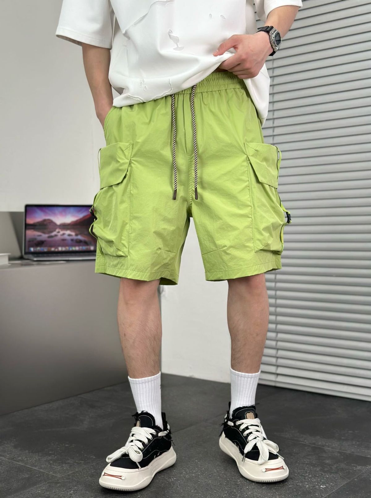 Men's Trendy Cargo Shorts – Lightweight Summer Shorts With Large Pockets, Straight Leg & Loose Fit For Casual & Streetwear_viptrois.com