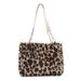 Women's Bags Large Capacity Plush Leopard Print Tote Bag New Temperament Versatile Fur Bag Shoulder Bag Handbag_viptrois.com