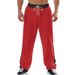 Men's Casual Jogger Pants With Color Block Design, Heavyweight Fleece Lined, Relaxed Fit, Straight Leg, Autumn Winter Sweatpants_viptrois.com