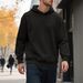 Men’s Oversized Jacquard Hoodie – Thickened Winter Pullover With Zip-Up & Kangaroo Pocket (S-XXXL, 96% Polyester, Relaxed Fit)_viptrois.com