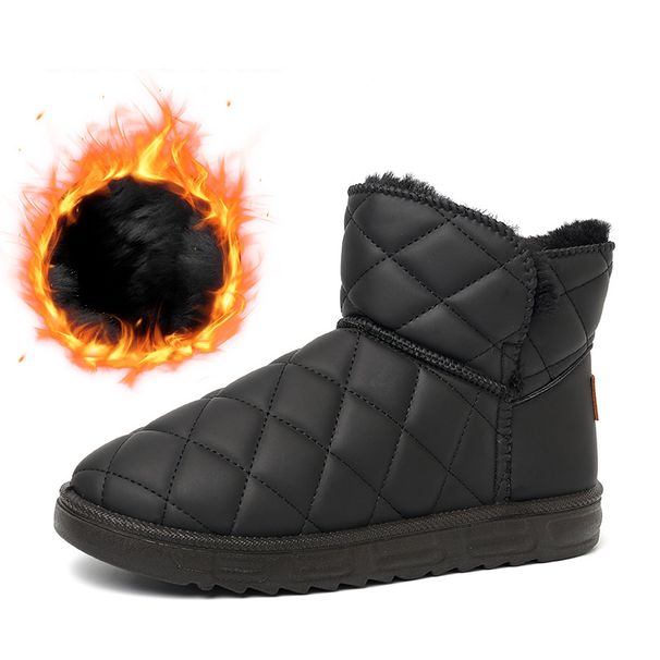 New snow boots for women plus velvet thick soled cotton shoes for women with warm boots_viptrois.com