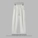 Men's Lightweight Summer Pants - Breathable Straight Leg Trousers With Drawstring Waist Casual & Office Wear (Black, Paris Grey, Khaki, Dark Grey)_viptrois.com