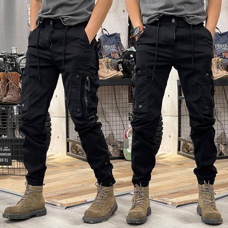 Men's Tactical Cargo Pants – Military-Inspired, Straight-Leg, Multi-Pocket (Black/Grey/Green/Khaki, M-5xl)_viptrois.com