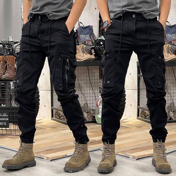 Men's Tactical Cargo Pants – Military-Inspired, Straight-Leg, Multi-Pocket (Black/Grey/Green/Khaki, M-5xl)_viptrois.com
