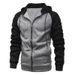 Loom Cardigan Loose Zipper Hooded Sweatshirt Raglan Sleeve European And American Men's Jacket_viptrois.com