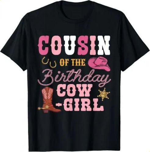 T-shirtcousin Of The Birthday Girl Western 2026 Cowgirl Themed 2n_viptrois.com
