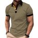 Men's Clothing Daily Casual Men's Short Sleeved Polo Shirt Fashionable 3d Printed Lapel Polo Suit Men's Clothing_viptrois.com