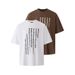 Men's Clothing Letter Print Short Sleeved Tops For Men In Summer Korean Style Trendy Niche Short Sleeved T Shirts Loose Round Neck T Shirt_viptrois.com