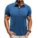 Men's Clothing Lapel Plaid Short Sleeved POLO Shirt Pocket Fashion Polo Suit_viptrois.com