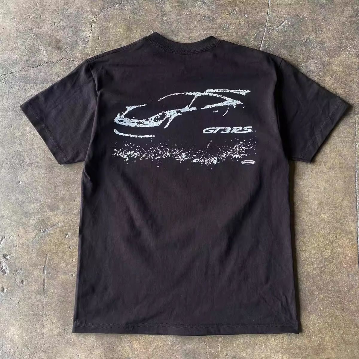 Trendy Pure Cotton Oldschool American Style Personalized Car Plus Size Short Sleeved T-shirt For Boys Summer Top_viptrois.com