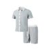 Men's Clothing Men's Summer Suits Men's Casual Beach Suits Men's Fashionable Short Sleeved Shorts Two Piece Suits_viptrois.com