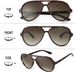 Sunglasses Men Women Retro Aviator Glasses - 70s Vintage Pilot Glasses Glasses For UV400 Protection Sunglasses_viptrois.com