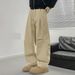 Men's Clothing American Workwear Pants - Fleece-Lined Winter Cargo Joggers With Adjustable Drawstring, Cleanfit Straight-Leg Tactical Trousers_viptrois.com