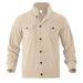 Autumn American Heavy Corduroy New Simple Versatile Multi Pocket Long Sleeved Stand Up Collar Jacket Men's Clothing_viptrois.com