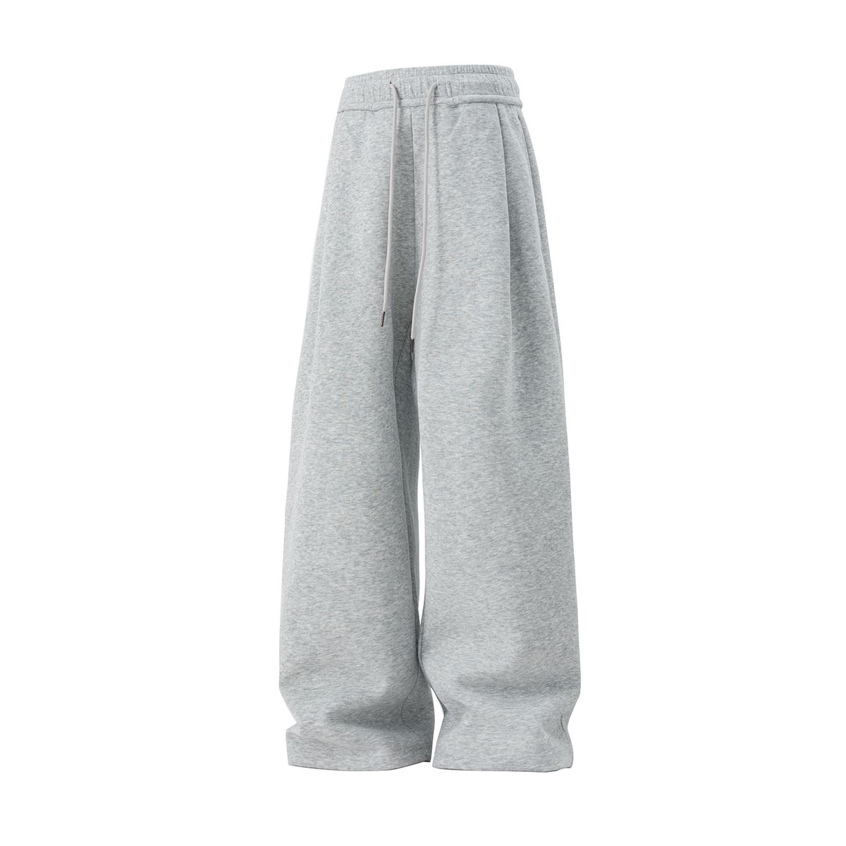 Heavy Texture Pleated Casual Pants Men 25 Autumn New Straight Loose Long Pants Trendy Brand Silhouette Sports Sweatpants_viptrois.com