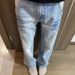 Men’s Clothing Cracked Design Washed Light Blue Jeans For Men Trend Casual All Match Loose Straight Trousers_viptrois.com