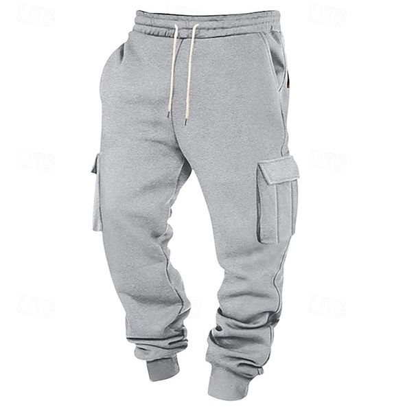 Men's Cargo Pants With Multiple Pockets - Comfortable Straight Leg Casual Trousers For Outdoor Sports & Daily Wear_viptrois.com