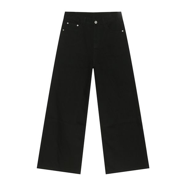 Men's Clothing Autumn New Arrivals Retro Multicolor Distressed White Wide Leg Straight Jeans Trend_viptrois.com