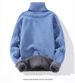 2025 Autumn/Winter New Collection: Plush And Thickened Student Warm Knitted Soft Base Sweater, Men's High Collar Multi Color Versatile Sweater_viptrois.com