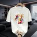 American Summer New Men's Short-sleeved T-shirt Teen Crew Neck Pure Cotton Trendy Men's Half-sleeved Top Ins_viptrois.com