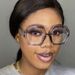Women's Eyeglasses V Leg Polygonal Flat Glasses Anti Blue Light New Glasses Frame Trend Irregular Decorative Glasses Frame_viptrois.com