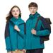 Jacket Men's Outdoor Three-in-one Removable Cold-proof Clothing Women's Two-piece Ski Clothing Windproof And Waterproof_viptrois.com