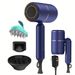 2000W Pink Ionic Blow Dryer With Diffuser, Foldable Handle & Constant Temperature - Strong Wind, 8 Seconds Quick Drying,_viptrois.com